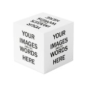 DIY - Foto-Würfel 4" Würfel (Rückseite Schrägansicht)