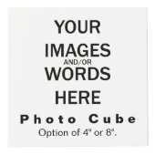 DIY - Foto-Würfel 4" Würfel (Vorderseite)