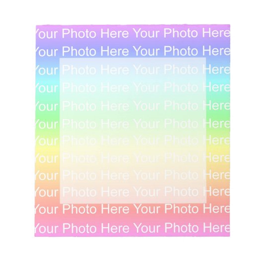 DIY-Fotovorlage Notizblock (Vorderseite)