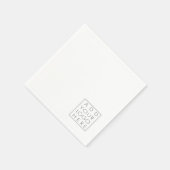 DIY Fügen Sie Ihr eigenes Geschäfts- oder persönli Serviette (Ecke)