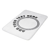 DIY - Fügen Sie Ihr eigenes Zeichen, Foto und Text Badematte (Schrägansicht)