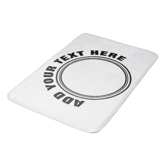 DIY - Fügen Sie Ihr eigenes Zeichen, Foto und Text Badematte (Schrägansicht)