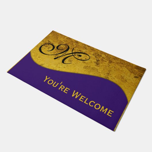 DIY - Fügen Sie Ihr eigenes Zeichen, Ihre Monograf Fußmatte (Schrägansicht)