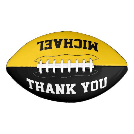 DIY - Fügen Sie Ihre einzigen Wörter und Hintergru Football (Vorderseite)