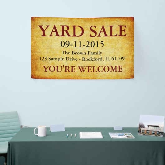 DIY - Fügen Sie Ihren eigenen Hintergrund, Text un Banner (Messeveranstaltung)