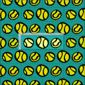Diy Gewebe des gelben Tennisballmusters Textil Stoff (Kachel)