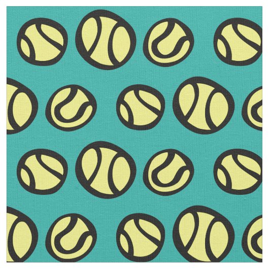 Diy Gewebe des gelben Tennisballmusters Textil Stoff (Nahaufnahme)