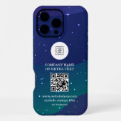 DIY Gradient Business Logo QR Code iphone case Hülle (Rückseite)