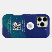 DIY-Gradienten-Geschäftslogo-QR-Code-iPhone-Hülle iPhone Hülle (Rückseite (Horizontal))