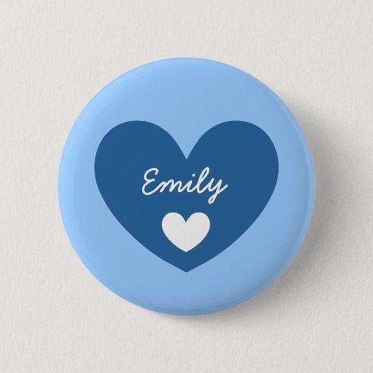DIY großes Herz EMILY oder IRGENDEIN Name V05 Button (Vorderseite)