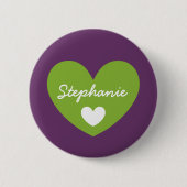 DIY großes Herz STEPHANIE oder IRGENDEIN Name V15 Button (Vorderseite)