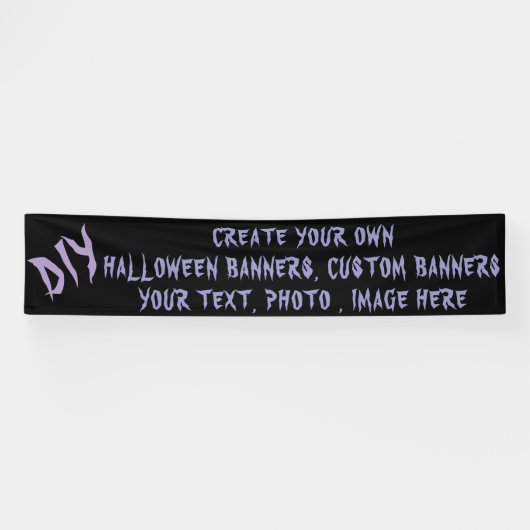 DIY Halloween Banner - Custom Party Decor (Horizontal)