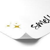 DIY Halloween Footprint Baby's First Newborn Poster (Ecke)