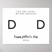 DIY-Handabdruck-Vater Vatertag Poster (Vorne)
