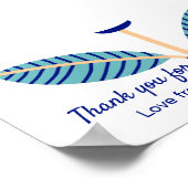 DIY Handprint Vielen Dank Vorlage Poster (Ecke)