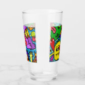 DIY HAPPY MONSTER CRITTER DOODLE Glass Glas (Rechts)