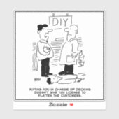 DIY Hardware Store Decking Department. Funny Aufkleber (Blatt)