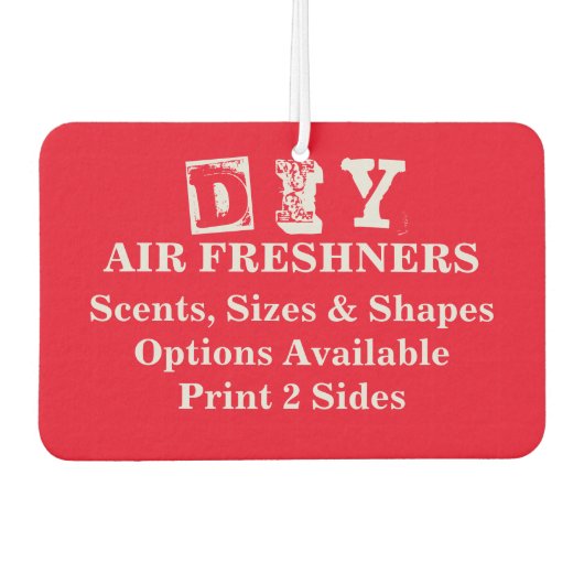 DIY Heart Shape (Scent & Shape Options) - Autolufterfrischer (Vorderseite)