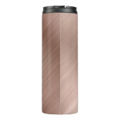 DIY His/Her Script Names, Wh/Grey, Rose Gold Metal Thermosbecher (Rückseite)