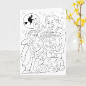 DIY hobbt Halloween-Karte Karte (Gelbe Blume)