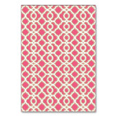 DIY Hot Pink Gold marokkanische Falten-Over-Platzk Tischnummer (Rückseite)