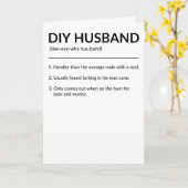 DIY Husband Funny Dictionary Style Definition Card Karte (Gelbe Blume)