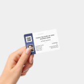 DIY ID card Classic Foto Logo NO Strichcode Ausweis (Handheld)