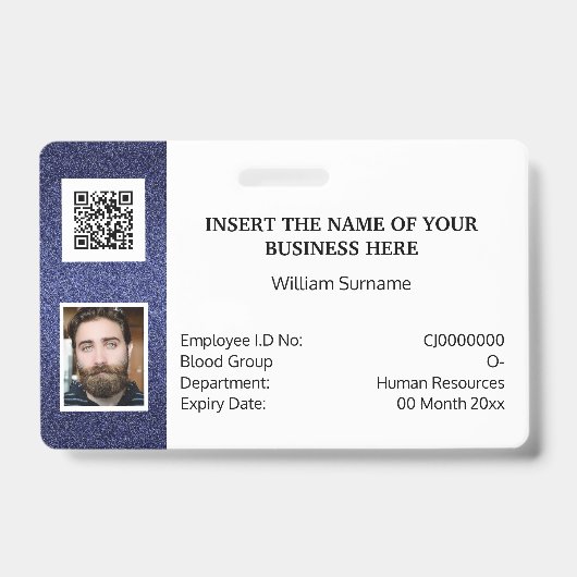 DIY ID card Classic Foto Logo NO Strichcode Ausweis (Vorderseite)