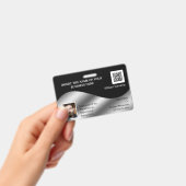 DIY ID card Imitate silber schwarz | Foto Ausweis (Handheld)