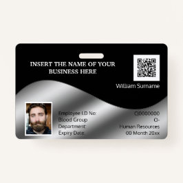 DIY ID card Imitate silber schwarz | Foto Ausweis