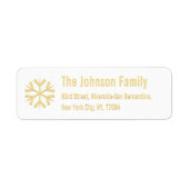 DIY Imitats Gold Snowflake Weihnachtsansprache (Vorne)