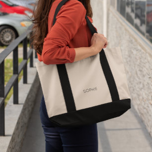 DIY Impulse Tote Bag Benutzerdefinierter Text, N Tragetasche