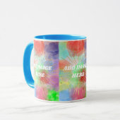 DIY Individuell gestaltete, farbenfrohe Sommerkoll Tasse (Vorderseite Links)