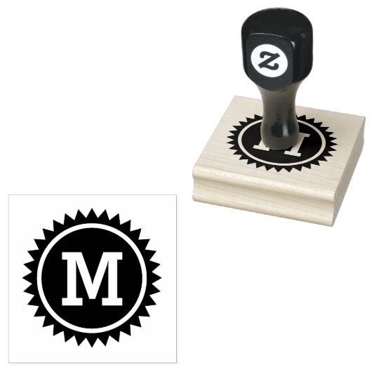 DIY Initial Abzeichen Label Siegel Gummi Briefmark Gummistempel (Stempel)