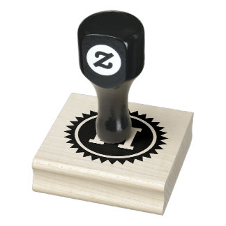 DIY Initial Abzeichen Label Siegel Gummi Briefmark Gummistempel