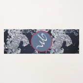 DIY INITIAL YOGA MAT ROARING TIGER BUTTERFLIES YOGAMATTE (Rückseite (Horizontal))