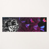 DIY INITIAL YOGA MAT ROARING TIGER BUTTERFLIES YOGAMATTE (Vorderseite (Horizontal))