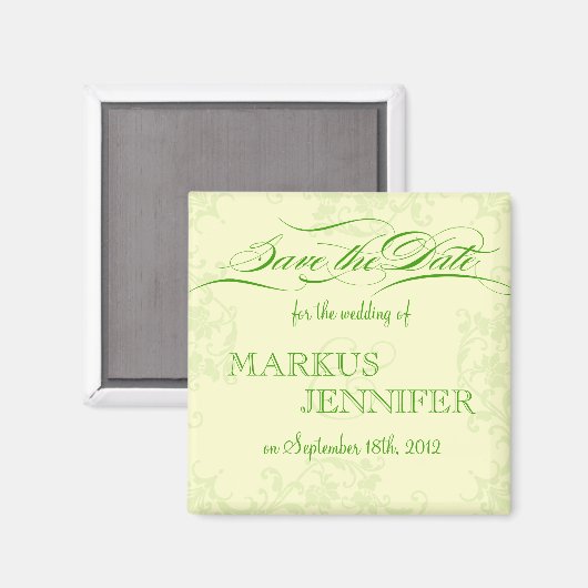 DIY Irish Wedding Save the Date Magnet (Vorderseite/Rückseite)