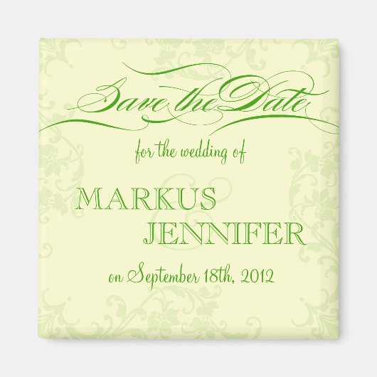 DIY Irish Wedding Save the Date Magnet (Vorne)