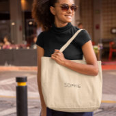 DIY Jumbo Tote Bag | Benutzerdefinierter Text, Nam Jumbo Stoffbeutel