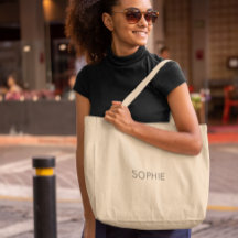 DIY Jumbo Tote Bag | Benutzerdefinierter Text, Nam