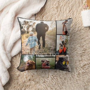 DIY-Kissen mit doppelseitiger Familienfoto-Collage Kissen