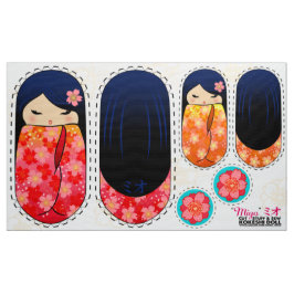 DIY Kokeshi Püppelpuppe - Schnittzeug und Nähen MI Stoff