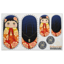 DIY Kokeshi Püppelpuppe - Schnittzeug und Nähen MI