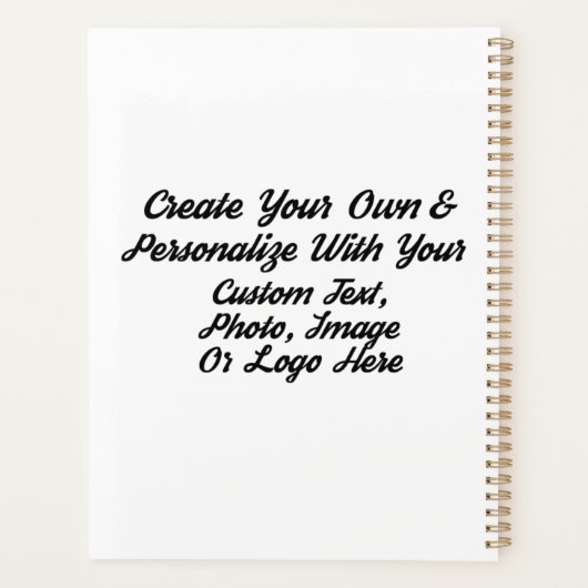 DIY, kreieren Sie Ihre eigene Personalisierte Spir Planer (Rückseite)