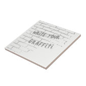 DIY KUNDENGERECHTE GRAFFITI AUF EINER WEISSEN WAND FLIESE (Seite)