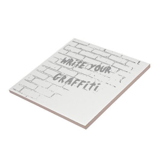 DIY KUNDENGERECHTE GRAFFITI AUF EINER WEISSEN WAND FLIESE (Seite)