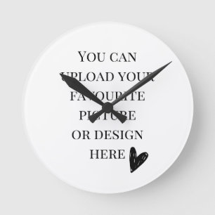 DIY, kundenspezifisch 8" Runde Acrylwand-Uhr Runde Wanduhr