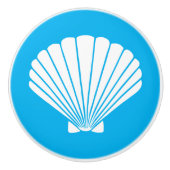 DIY kundenspezifische Farbblaue und weiße Keramikknauf (Vorderseite)