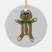 DIY kundenspezifische Weihnachtsverzierung Keramikornament (Vorne)